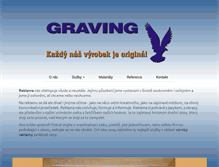 Tablet Screenshot of graving.cz
